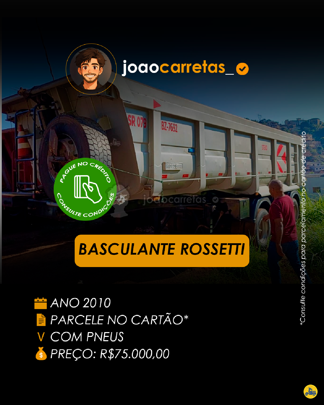 CARRETA SEMI-REBOQUE BASCULANTE João Carretas BELO HORIZONTE MINAS GERAIS MG